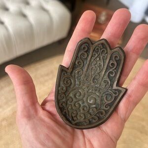 Hamsa dish, incense cone tray , or decor peace